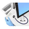 Ergotron carrinho de estação de trabalho médica móvel para ecrã LCD / equipamento de PC - alimentado por bateria LiFe, UE - médico - plástico, alumínio, aço galvanizado - cinzento, branco, alumínio polido - tamanho do ecrã: até 22 polegadas