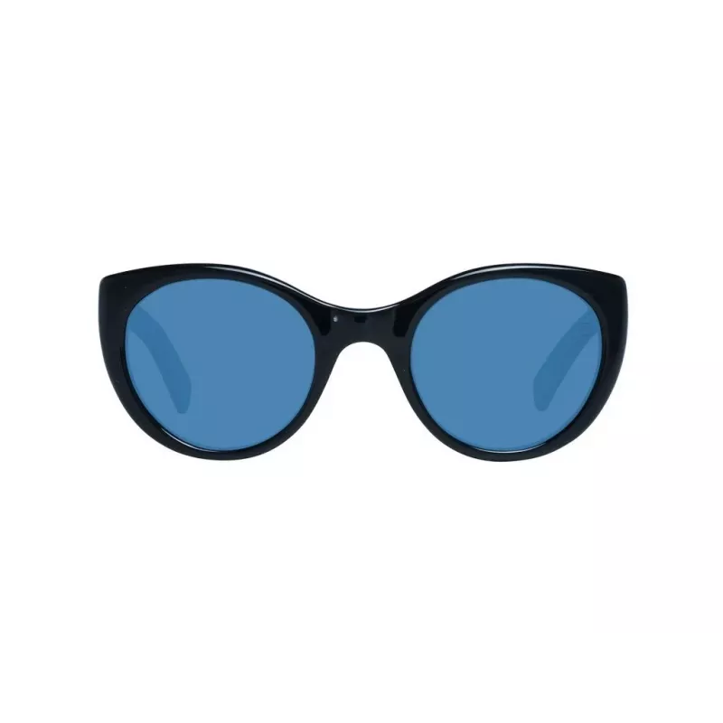 Óculos de sol unissexo ERMENEGILDO ZEGNA ZC0009-01V50 - armação preta em acetato, lentes cinzentas 50/23/145 mm