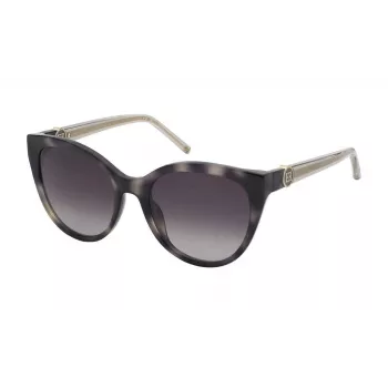 Óculos de sol de mulher ESCADA SESD87-5507UX armação de acetato Havana lentes castanhas degradê 55/20/140 mm