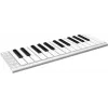 Teclado controlador MIDI USB ESI Xkey 25 - 25 teclas com sensibilidade à velocidade, aftertouch polifónico, alumínio escovado, ultraplano, prateado