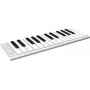 Teclado controlador MIDI USB ESI Xkey 25 - 25 teclas com sensibilidade à velocidade, aftertouch polifónico, alumínio escovado, ultraplano, prateado