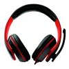 Headset gaming com fios Esperanza EGH300R com microfone de arco omnidirecional, preto/vermelho