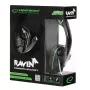Headset gaming Esperanza EGH310G com microfone de arco, com fios, jack 3,5 mm, preto e verde