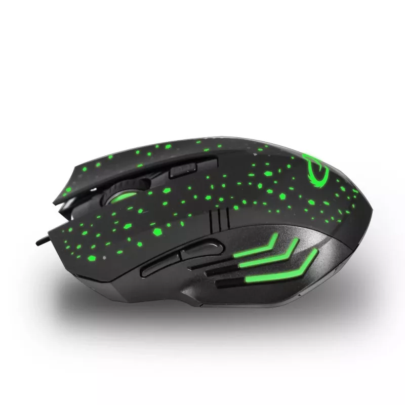 Rato gaming ótico com fios Esperanza EGM212, 2400 DPI, 6 botões, USB, destro, preto