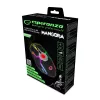 Esperanza EGM701 Mangora Rato gaming com fios 8D, iluminação RGB, 7200 DPI, sensor ótico, 6 botões, cabo entrançado, para destros, preto