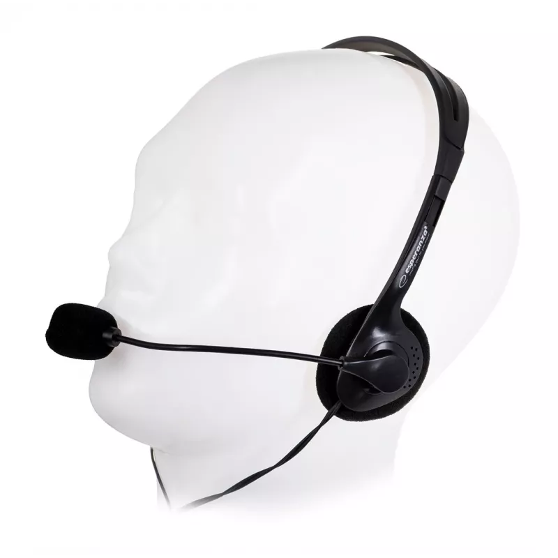 Esperanza EH102 headset com microfone com fios - preto