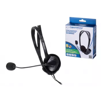 Esperanza EH102 headset com microfone com fios - preto