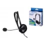 Esperanza EH102 headset com microfone com fios - preto