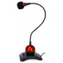 Esperanza EH130 Microfone para PC, condensador, omnidirecional, jack 3,5 mm, preto/vermelho