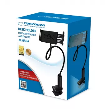 Esperanza EMH142 Suporte de secretária para smartphones e tablets, preto
