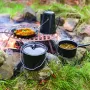 Conjunto de utensílios de cozinha de campismo Esschert Design FF215 preto 7 peças