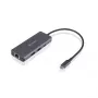 Hub móvel USB-C 6-em-1 ESTUFF ES623013, 4K HDMI, 2x USB-A, 100W PD, alumínio, cinzento