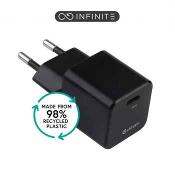 ESTUFF Infinite (GRS) carregador USB-C 20W Power Delivery