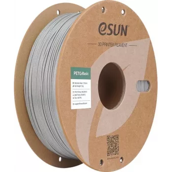 eSUN PETG 1,75mm prateado 1kg Filamento para impressora 3D PETG-Basic175S1P1