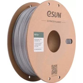 eSUN PETG+ filamento para impressora 3D 1,75 mm prateado 1 kg bobina de papel PETG+175S1P1