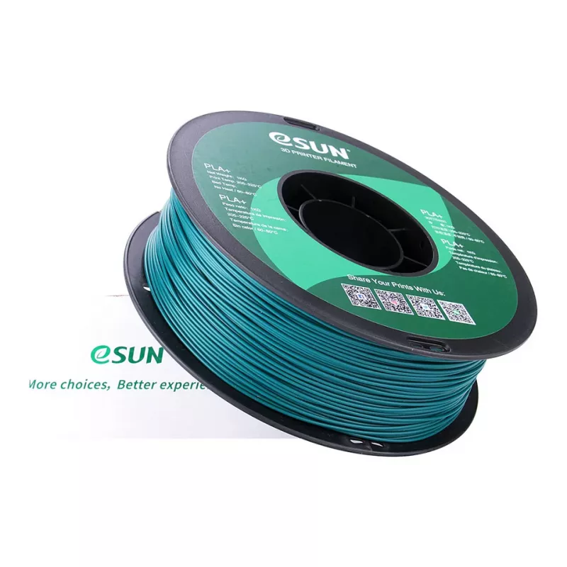 Filamento para Impressão 3D ESUN PLA+ 1,75 mm Verde, 1 kg