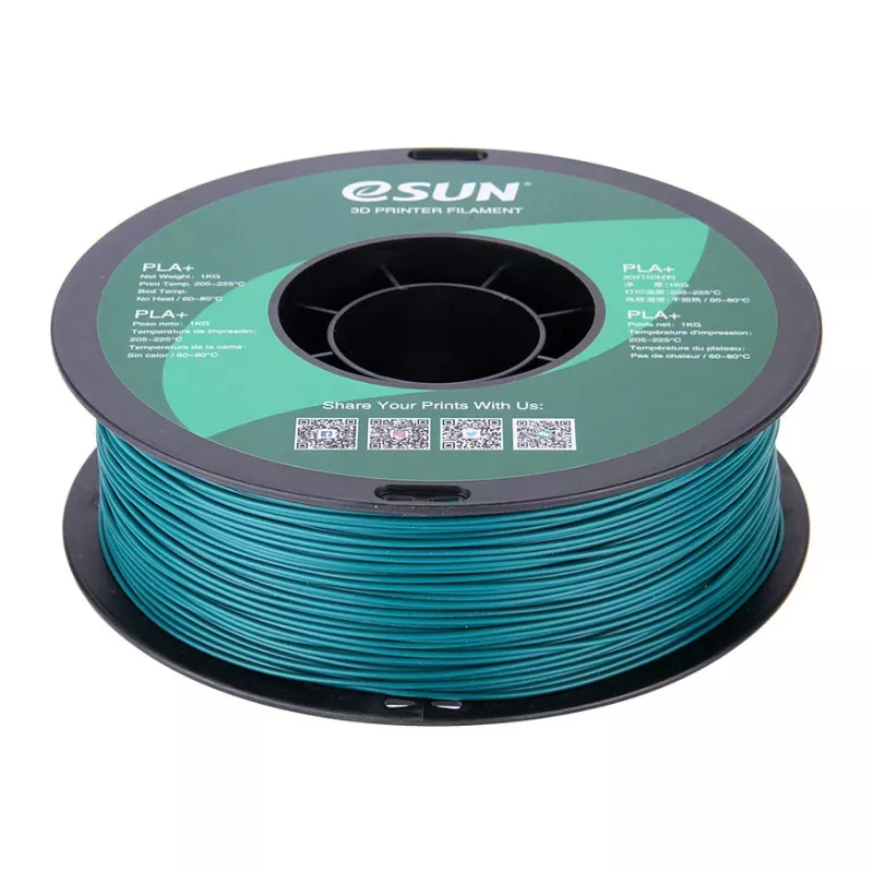 Filamento para Impressão 3D ESUN PLA+ 1,75 mm Verde, 1 kg