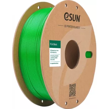 Filamento eSUN PLA Basic 1,75mm verde 1kg para impressora 3D PLA-BASIC175G1P1