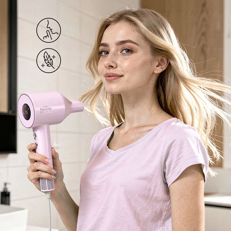 Secador de cabelo ETA Fenité Pastels 1600 W tecnologia iónica rosa-claro com difusor