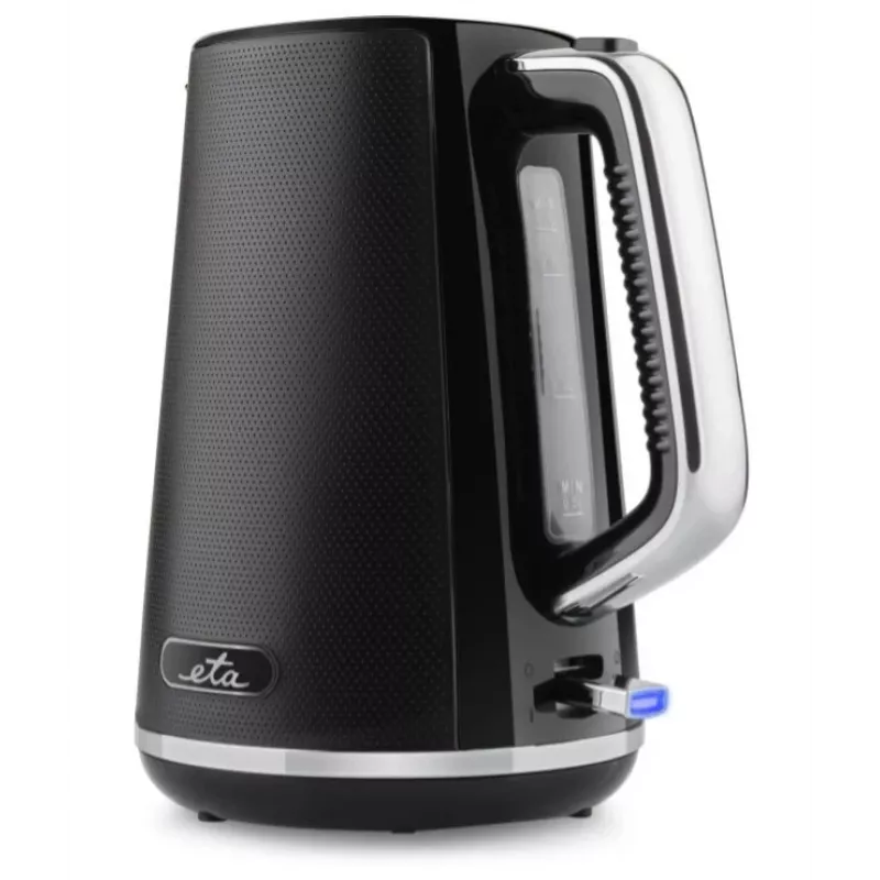 ETA Nora chaleira elétrica 1,7 l, 2200 W, preta, sem fios com base giratória 360°
