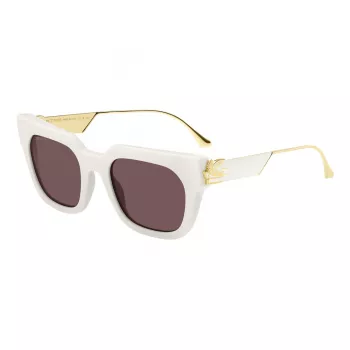 ETRO ETRO0027GSSZJ Óculos de sol de mulher estilo borboleta, armação havana, lentes degradê castanhas, 52 mm