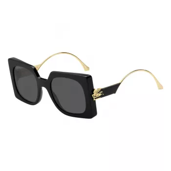 Óculos de sol ETRO para mulher ETRO0026S807 em preto com lentes cinzentas - armação borboleta 54/23/140