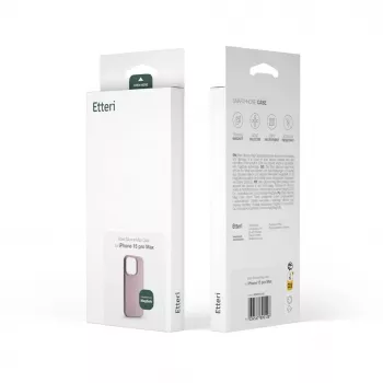 ETTERI capa de silicone Mag para iPhone 16 Pro 6,3 polegadas, rosa-claro