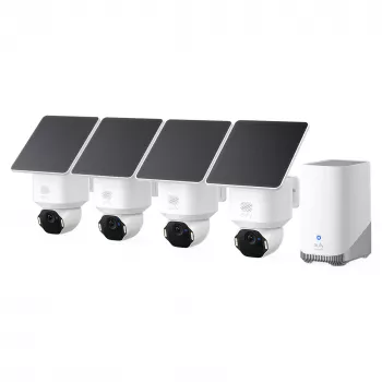 Eufy SoloCam E42 kit de 4 câmaras com HomeBase, 4K