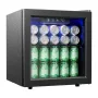 EUHOMY BR001-55BL Arrefecedor de bebidas 37L com porta de vidro (preto)