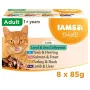 IAMS Delights Land & Sea Collection em geleia, comida húmida para gatos, 8 x 85 g