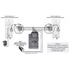 Intercomunicador analógico de 4 fios EURA ADA-38A3 para sistemas RL-3203H, branco