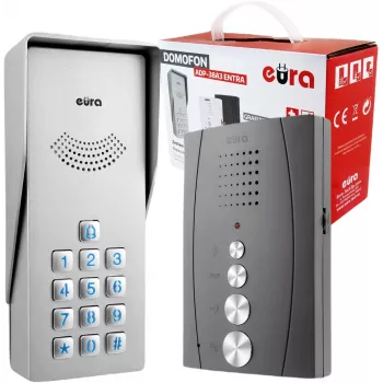 EURA ADP-38A3 ENTRA Videoporteiro áudio grafite