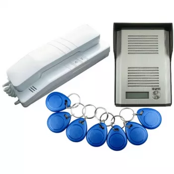 EURA ADP-41A3 sistema de intercomunicador áudio unifamiliar com leitor RFID (RL-3203ID)