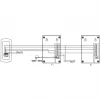 EURA ADP-51A3 DIFESA kit de porteiro eletrónico de áudio - 1 família, 2 monofones, intercomunicador, grafite