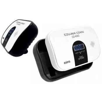 EURA CD-45A2 Detetor de monóxido de carbono autónomo, a pilhas, ecrã LCD