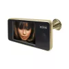 EURA VDP-01C1 ERIS olho mágico digital 3,2 polegadas LCD dourado