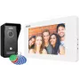 EURA VDP-76A3 Videoporteiro com Fios de 7 Polegadas com Monitor, Branco