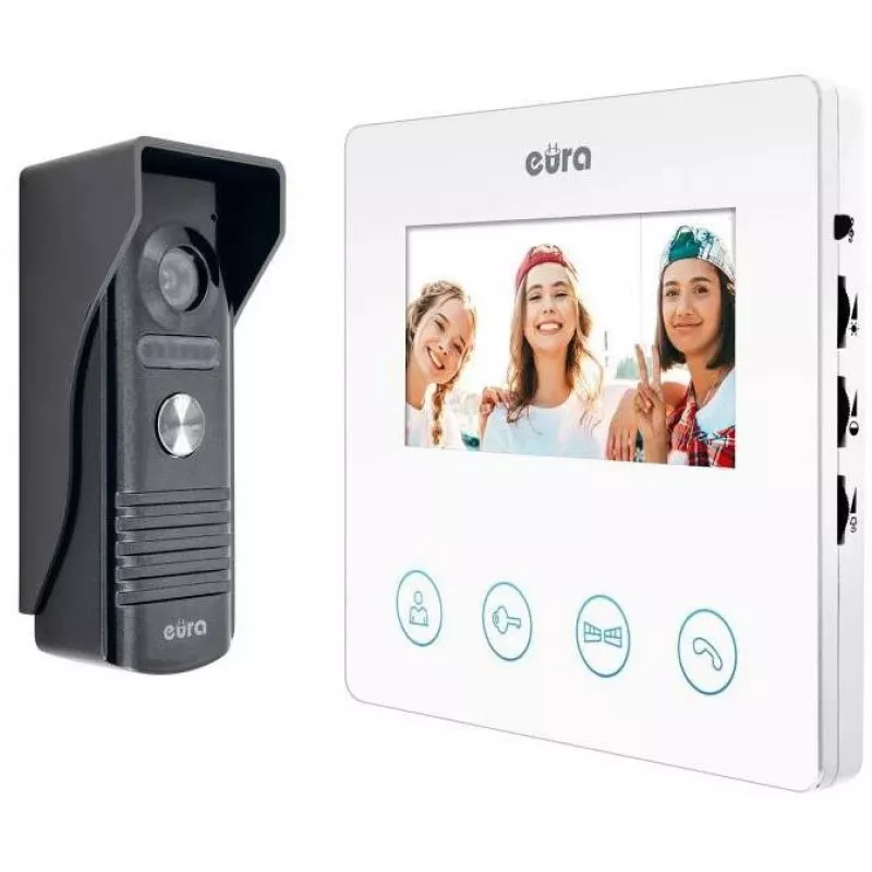 Videoporteiro EURA VDP-52A3ATIRA branco