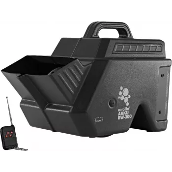 EUROLITE AKKU BW-300 máquina de bolhas de sabão a bateria com telecomando sem fios, depósito de 1,5L, preto 51705131
