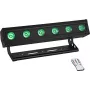 EUROLITE AKKU IP BAR-6 Entry QCL QuickDMX IP65 Barra de luz LED RGBW alimentada por bateria