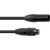 Cabo DMX EUROLITE SEC-1 IP65 XLR de 3 pinos 10m Preto exterior