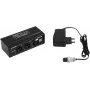 EUROLITE DXT-ME PRO Merger DMX 2x3-pin XLR In para 1x3-pin XLR Out, modos HTP/LTP/Merge, 512 canais, caixa metálica, 9-12V DC 70064868