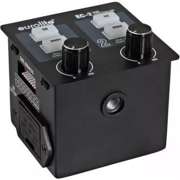 EUROLITE EC-2 controlador DMX de 2 canais para máquinas de fumo, estroboscópios e blinders 70064579