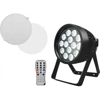 EUROLITE LED IP PAR 14x10W HCL projetor wash exterior RGBWA+UV com PowerCON TRUE1 e proteção IP65 51914172