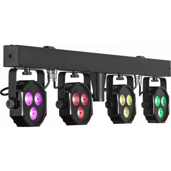 EUROLITE LED KLS-402 conjunto de iluminação compacto AIR 4x spots RGB/WW AirW Wireless