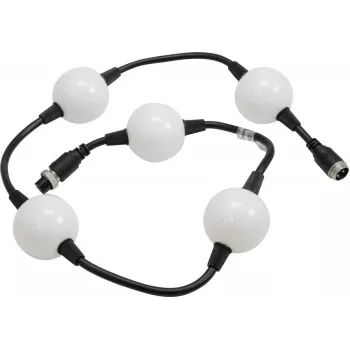EUROLITE LED Pixel Ball 360° 1m MK2 – fio flexível de pixels RGB, 5 segmentos, 24V DC
