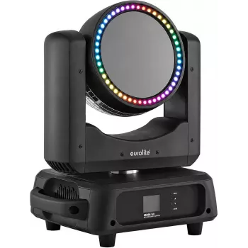 EUROLITE MDM-50 luz de efeito Moving Double Mirror com 10 rodas de cor e 10 rodas de gobo, DMX de 4 canais, Sound Active, 230V, 280W 51918900