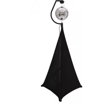 Conjunto de bola de espelhos EUROLITE 50cm com tripé e vela preta 20000708