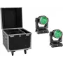 EUROLITE Conjunto 2x LED IP TMH-W285 Hypno Moving-Head Wash IP65 + Flightcase com rodas
