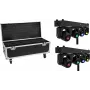 EUROLITE Conjunto 2x LED TMH Bar S120 Moving-Head Spots + Flightcase com rodas